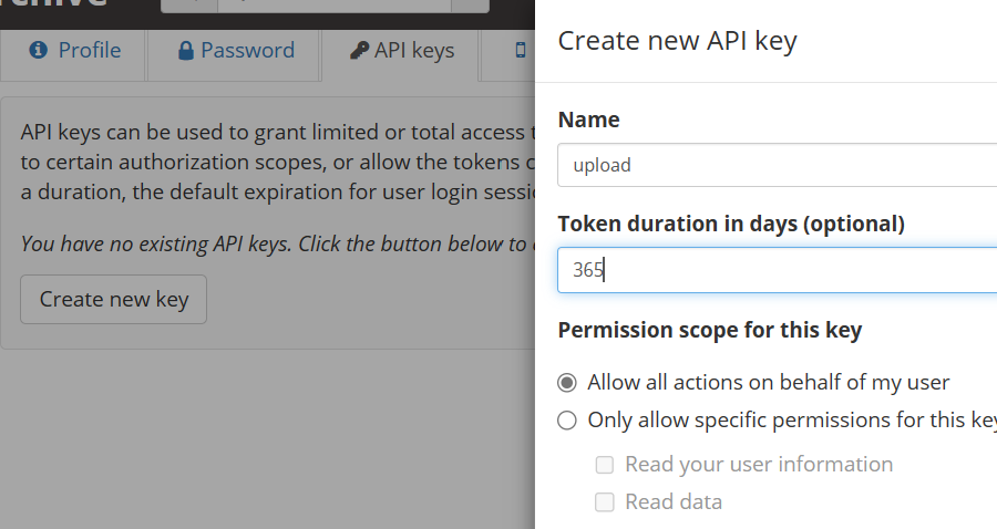 DSA API Key